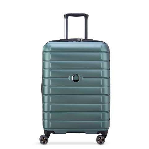 Delsey Walizka SHADOW 5.0 66cm 4 DOUBLE WHEELS EXPANDABLE TROLLEY CASE ZIELONY