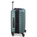 Delsey Walizka SHADOW 5.0 66cm 4 DOUBLE WHEELS EXPANDABLE TROLLEY CASE ZIELONY