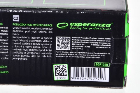 ESPERANZA ESPERANZA PODKŁADKA GAMING POD MYSZ FLAME MINI EGP101R ESPERANZA ESPERANZA PODKŁADKA GAMING POD MYSZ FLAME MINI EGP101R