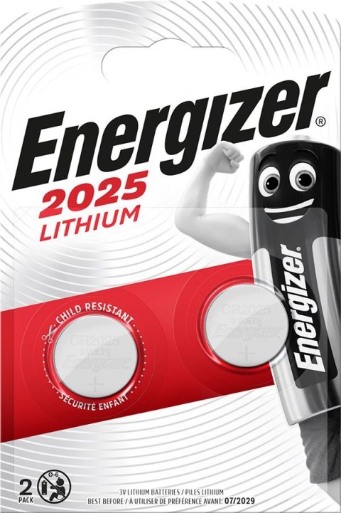 ENERGIZER BATERIE SPECJALISTYCZNE CR2025 2 SZTUKI ENERGIZER BATERIE SPECJALISTYCZNE CR2025 2 SZTUKI
