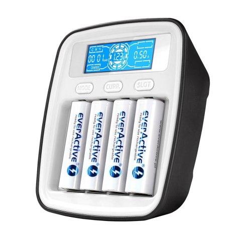 EVERACTIVE ŁADOWARKA AKUMULATORÓW NI-MH, PROFESJONALNA, 4-KANAŁOWA NC1000M EVERACTIVE ŁADOWARKA AKUMULATORÓW NI-MH, PROFESJONALNA, 4-KANAŁOWA NC1000M