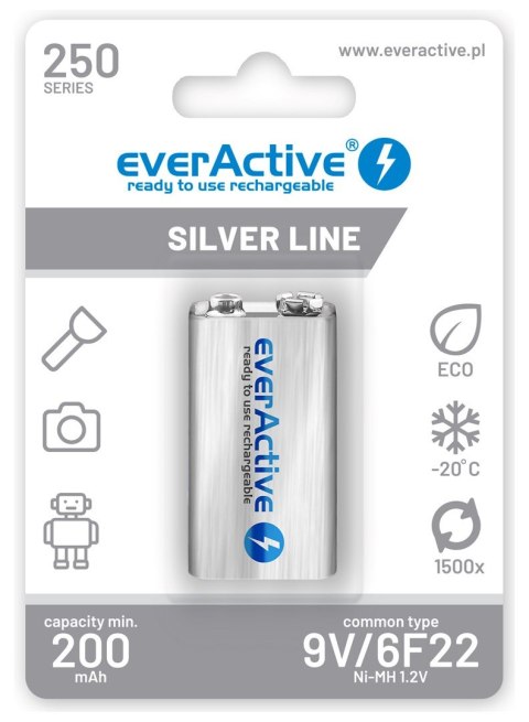 Zestaw akumulatorków everActive EVHRL22-250 (250 mAh ; Ni-MH) Zestaw akumulatorków everActive EVHRL22-250 (250 mAh ; Ni-MH)