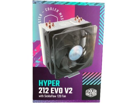 COOLER MASTER CHŁODZENIE CPU HYPER 212 EVO V2 LGA1700 RR-2V2E-18PK-R2 COOLER MASTER CHŁODZENIE CPU HYPER 212 EVO V2 LGA1700 RR-2V2E-18PK-R2