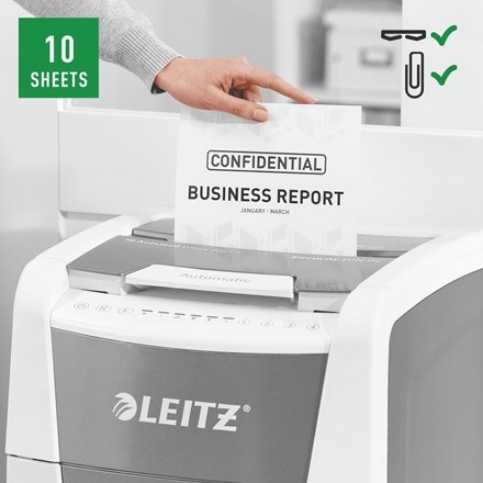 Leitz Niszczarka IQ AutoFeed 300, P4, 300 kartek, 60 l kosz Leitz Niszczarka IQ AutoFeed 300, P4, 300 kartek, 60 l kosz