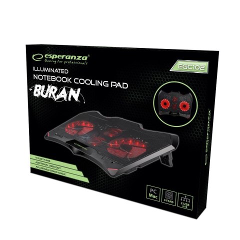 ESPERANZA PODSTAWKA CHŁODZĄCA GAMING BURAN EGC102 ESPERANZA PODSTAWKA CHŁODZĄCA GAMING BURAN EGC102