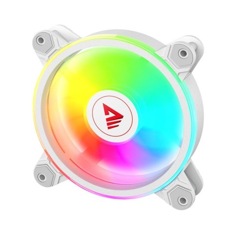 SAVIO ZESTAW 4 WENTYLATORÓW ARGB 120 MM WRAZ Z KONTROLEREM ORAZ PILOTEM FAN-01 WHITE SAVIO ZESTAW 4 WENTYLATORÓW ARGB 120 MM WRAZ Z KONTROLEREM ORAZ PILOTEM FAN-01 WHITE