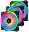 Wentylator Corsair Fan LL120 RGB 120mm PWM Triple Pack 3x120mm Black (CO-9050072-WW)