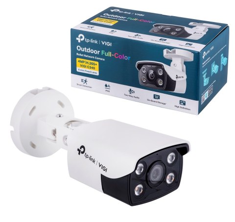 Kamera TP-LINK VIGI C340(6mm), Zewnętrzna, w pełni kolorowa kamera sieciowa VIGI typu Bullet, 4MP, Niezawodna klasa szczelności Kamera TP-LINK VIGI C340(6mm), Zewnętrzna, w pełni kolorowa kamera sieciowa VIGI typu Bullet, 4MP, Niezawodna klasa szczelności