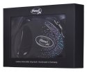 FLEXI Glam Splash Mystic z kryształkami Swarovskiego rozm. M - smycz automatyczna - 5 m - czarna