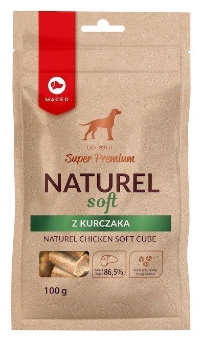 MACED Naturel Soft z Kurczaka - przysmak dla psa - 100 g MACED Naturel Soft z Kurczaka - przysmak dla psa - 100 g