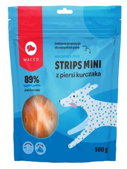 MACED Strips Mini z piersi kurczaka - przysmak dla psa - 500g