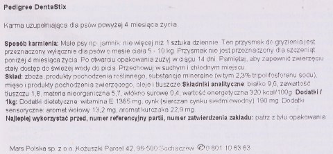 PEDIGREE Dentastix Mini - przysmak dentystyczny dla psów małych ras - 8x7szt PEDIGREE Dentastix Mini - przysmak dentystyczny dla psów małych ras - 8x7szt