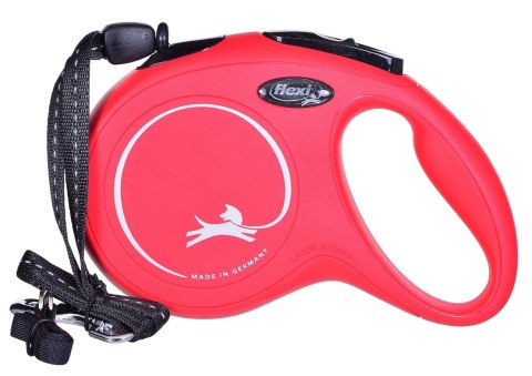 Smycz flexi automatyczna New Classic S linka 8 m - dla psa do 12 kg, kolor czerwony Smycz flexi automatyczna New Classic S linka 8 m - dla psa do 12 kg, kolor czerwony
