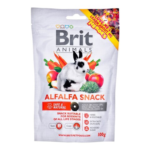 BRIT Animals Alfalfa Snack For Rodents - przysmak dla królika- 100 g BRIT Animals Alfalfa Snack For Rodents - przysmak dla królika- 100 g