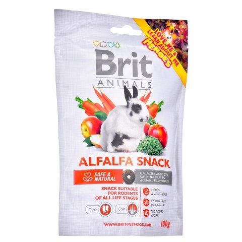 BRIT Animals Alfalfa Snack For Rodents - przysmak dla królika- 100 g BRIT Animals Alfalfa Snack For Rodents - przysmak dla królika- 100 g