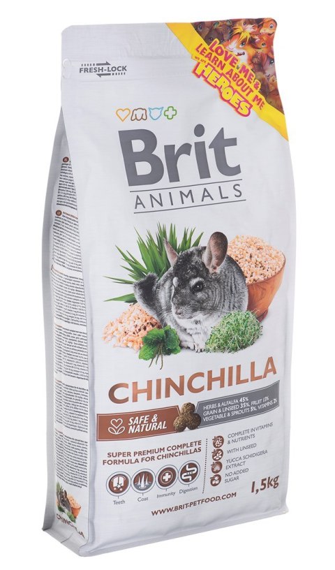 BRIT Animals Chinchila Complete - sucha karma dla szynszyla- 1,5 kg BRIT Animals Chinchila Complete - sucha karma dla szynszyla- 1,5 kg
