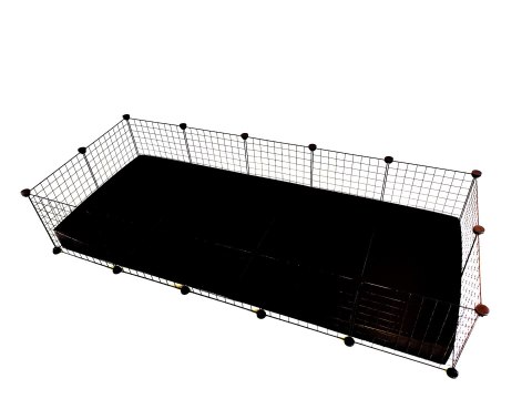 C&C Klatka modułowa 5x2 świnka królik jeż czarna, 180 x 75 x 37 cm C&C Klatka modułowa 5x2 świnka królik jeż czarna, 180 x 75 x 37 cm