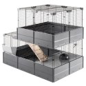 FERPLAST Multipla Double - klatka modułowa dla królika lub świnki morskiej - 107,5 x 72 x 96,5 cm