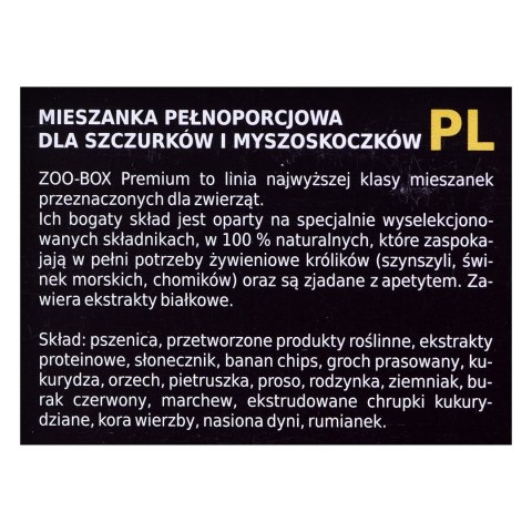MEGAN Zoo-Box - Karma dla szczura i myszoskoczka - 550 g MEGAN Zoo-Box - Karma dla szczura i myszoskoczka - 550 g