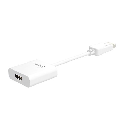 Adapter j5create DisplayPort to HDMI Adapter (DisplayPort m - HDMI f 9cm; kolor biały) JDA154-N Adapter j5create DisplayPort to HDMI Adapter (DisplayPort m - HDMI f 9cm; kolor biały) JDA154-N