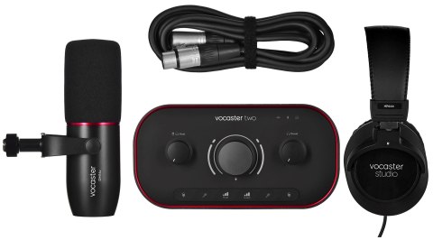 Focusrite Vocaster Two Studio - Zestaw studyjny, podcastowy Focusrite Vocaster Two Studio - Zestaw studyjny, podcastowy