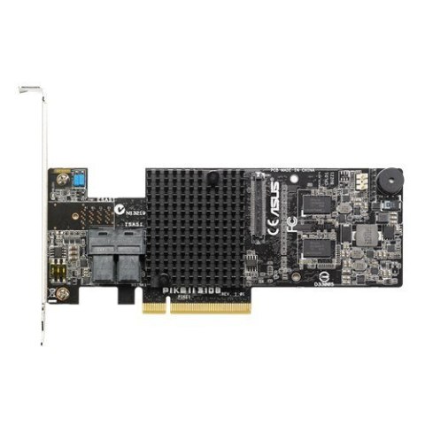 ASUS PIKE II 3108-8i-240PD/2G 8-port internal SATA/SAS 12G (RAID 0, 1, 10, 5, 6, 50, 60) 2x Mini-SAS HD SFF-8643 ASUS PIKE II 3108-8i-240PD/2G 8-port internal SATA/SAS 12G (RAID 0, 1, 10, 5, 6, 50, 60) 2x Mini-SAS HD SFF-8643