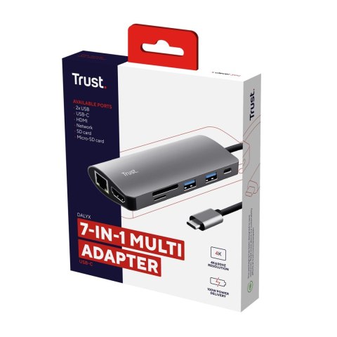 Adapter TRUST DALYX 7-IN-1 USB-C Adapter TRUST DALYX 7-IN-1 USB-C
