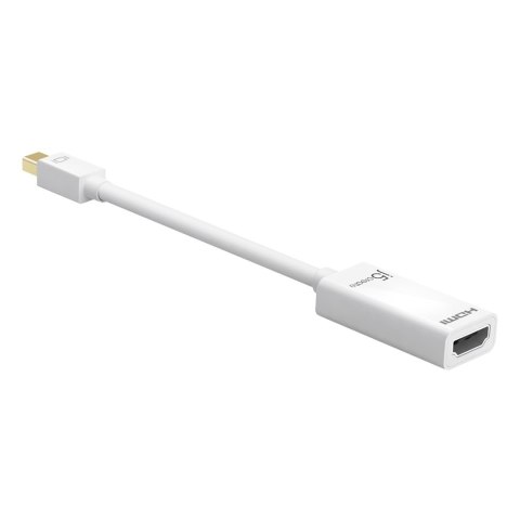 Adapter j5create mini DisplayPort to 4K HDMI Adapter (miniDP m - 4K HDMI f 125mm; kolor biały) JDA159-N Adapter j5create mini DisplayPort to 4K HDMI Adapter (miniDP m - 4K HDMI f 125mm; kolor biały) JDA159-N