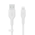 BELKIN KABEL USB-A - LIGHTNING SILICONE 1M BIAŁY