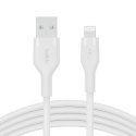 BELKIN KABEL USB-A - LIGHTNING SILICONE 1M BIAŁY