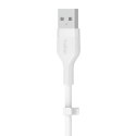 BELKIN KABEL USB-A - USB-C SILICONE 2M BIAŁY