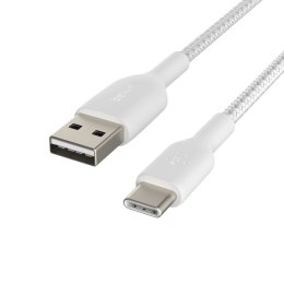 BELKIN KABEL USB C-A OPLOT 3M, BIAŁY