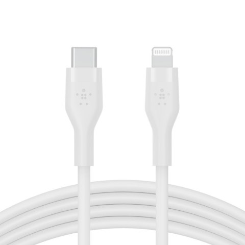 BELKIN KABEL USB-C - LIGHTNING, SILICONE, 2M,BIAŁY BELKIN KABEL USB-C - LIGHTNING, SILICONE, 2M,BIAŁY