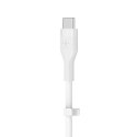 BELKIN KABEL USB-C - LIGHTNING, SILICONE, 2M,BIAŁY