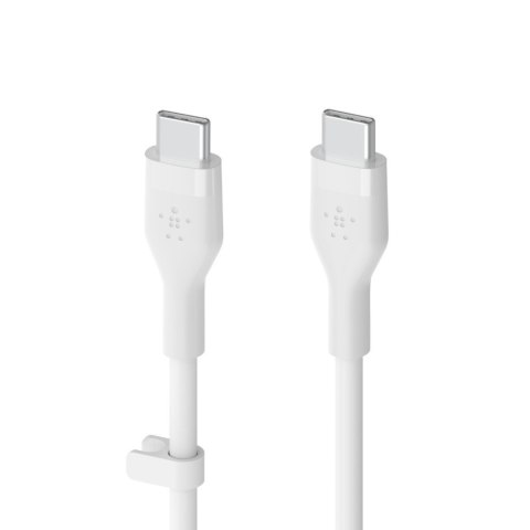 BELKIN KABEL USB-C - USB-C 2.0 SILICONE 2M BIAŁY BELKIN KABEL USB-C - USB-C 2.0 SILICONE 2M BIAŁY