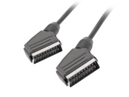 Kabel Lanberg CA-EUEU-10CC-0018-BK (SCART M - SCART M; 1,8m; kolor czarny)