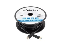 LANBERG KABEL HDMI M/M V2.1 100M 8K OPTYCZNY AOC CA-HDMI-30FB-1000-BK