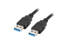 LANBERG KABEL USB-A 3.0 M/M 1M CZARNY CA-USBA-30CU-0010-BK