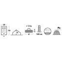 Namiot High Peak Minipack 2 niebieski 2-osobowy 10155
