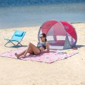 Namiot plażowy samorozkładający NILS CAMP NC3142 czerwono-szary