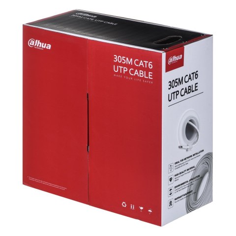 Przewód Dahua UTP kat.6 PFM920I-6UN-C-V2 Przewód Dahua UTP kat.6 PFM920I-6UN-C-V2