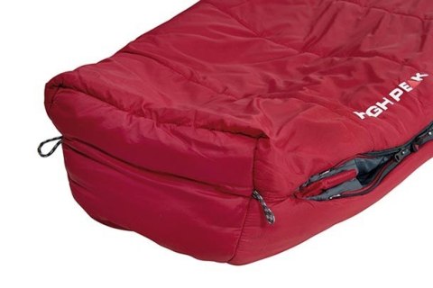 Śpiwór High Peak Hyperion 5 225 x 82 x 52 cm bordowo-szary 23373 Śpiwór High Peak Hyperion 5 225 x 82 x 52 cm bordowo-szary 23373