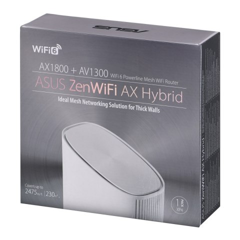 System Mesh Asus ZenWiFi AX Hybrid XP4 1PK Biały System Mesh Asus ZenWiFi AX Hybrid XP4 1PK Biały