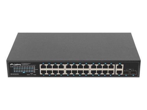 LANBERG SWITCH POE RACK 19" 24X 1GB POE+/2X GB/2X SFP 250W RSGE-24P-2GE-2S-250 LANBERG SWITCH POE RACK 19" 24X 1GB POE+/2X GB/2X SFP 250W RSGE-24P-2GE-2S-250