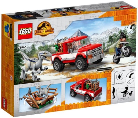 LEGO Jurassic World 76946 Schwytanie welociraptorów Blue i Bety LEGO Jurassic World 76946 Schwytanie welociraptorów Blue i Bety