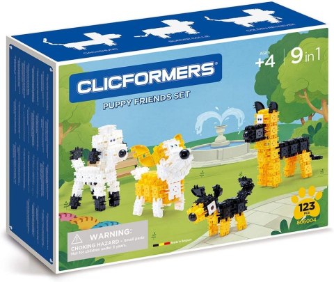 Klocki konstrukcyjne CLICFORMERS - Zestaw 123 el. - PSY (9 w 1): Border Collie, Buldog Francuski, Pudel, Owczarek niemiecki, Jam Klocki konstrukcyjne CLICFORMERS - Zestaw 123 el. - PSY (9 w 1): Border Collie, Buldog Francuski, Pudel, Owczarek niemiecki, Jam