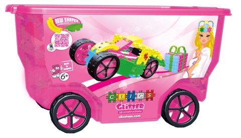 Klocki konstrukcyjne CLICS - Zestaw 400 el. (15w1) Rollerbox GLITTER Klocki konstrukcyjne CLICS - Zestaw 400 el. (15w1) Rollerbox GLITTER