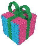 Klocki konstrukcyjne CLICS - Zestaw 400 el. (15w1) Rollerbox GLITTER