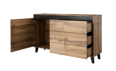 Komoda NORD 138cm dąb wotan/antracyt Komoda NORD 138cm dąb wotan/antracyt