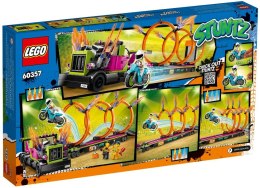 LEGO City Stuntz 60357 Wyzwanie kaskaderskie — ciężarówka i ogniste obręcze